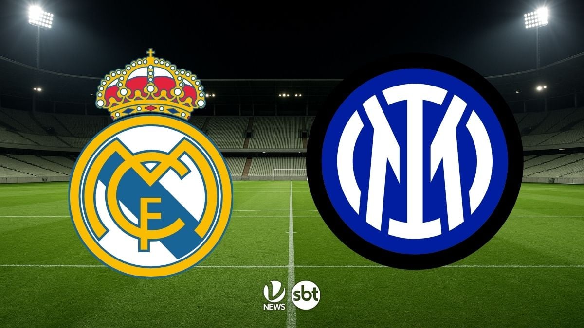 SBT vai transmitir Real Madrid x Inter de Milão; veja horário e escalações