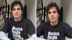 Fiuk aparece em vídeos no Instagram, em frente à câmera, usando camiseta preta com estampa “Music & Food & Fries”, anunciando o fim da carreira musical e o último show em Campinas.