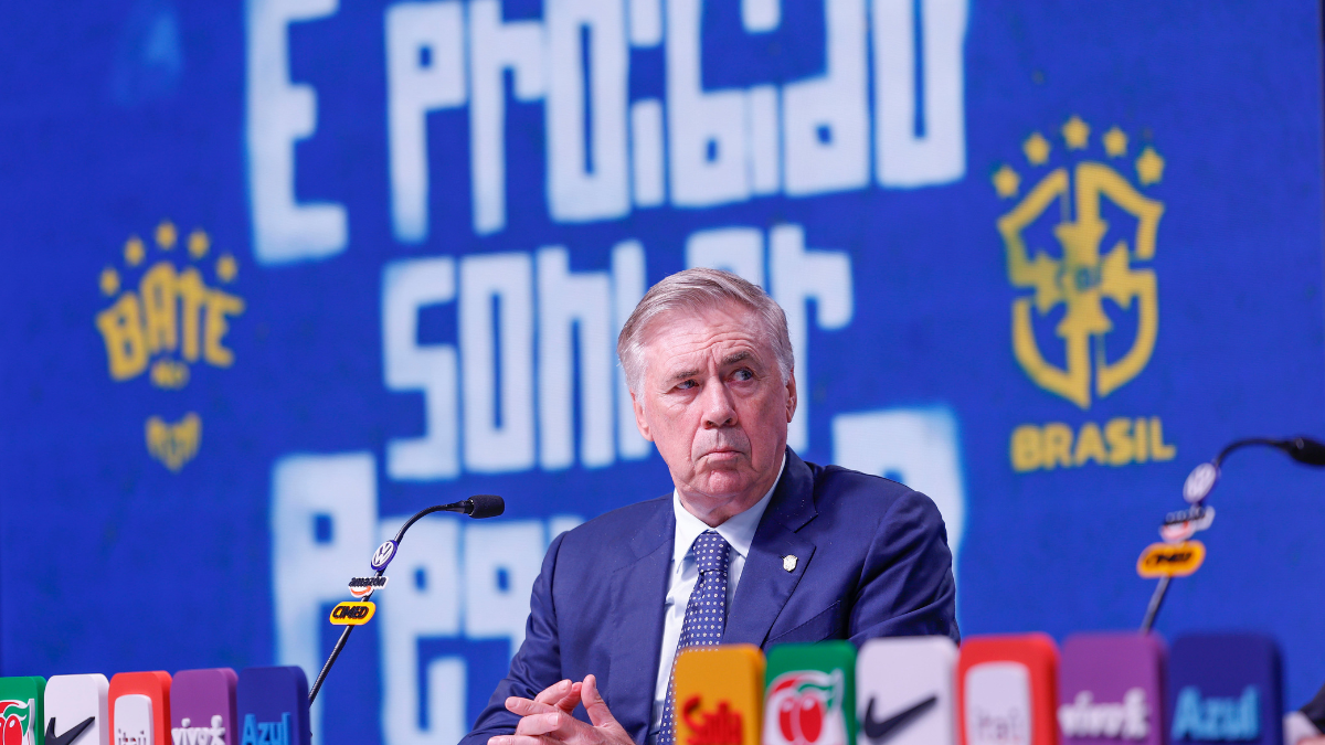 Carlo Ancelotti, técnico da Seleção Brasileira