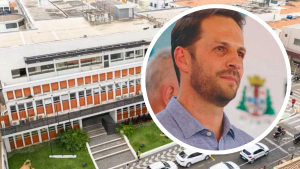 Ex-prefeito de Capivari em foto de destaque, com um prédio institucional ao fundo, em contexto de decisão do STJ sobre ação de improbidade.