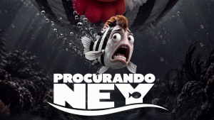 Atlético-MG provoca Neymar e Santos após classificação com arte de mascote de peixe assustado e texto “PROCURANDO NEY” em fundo escuro com respingos de água.