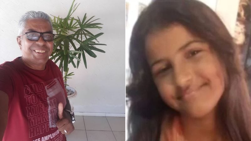 suspeito preso por exploração sexual: Montagem com dois retratos de pessoas: um homem sorridente em ambiente interno e uma mulher em imagem desfocada, em contexto de notícia sobre Segundo suspeito é preso por exploração sexual após morte de menina de 10 anos em Peruíbe.