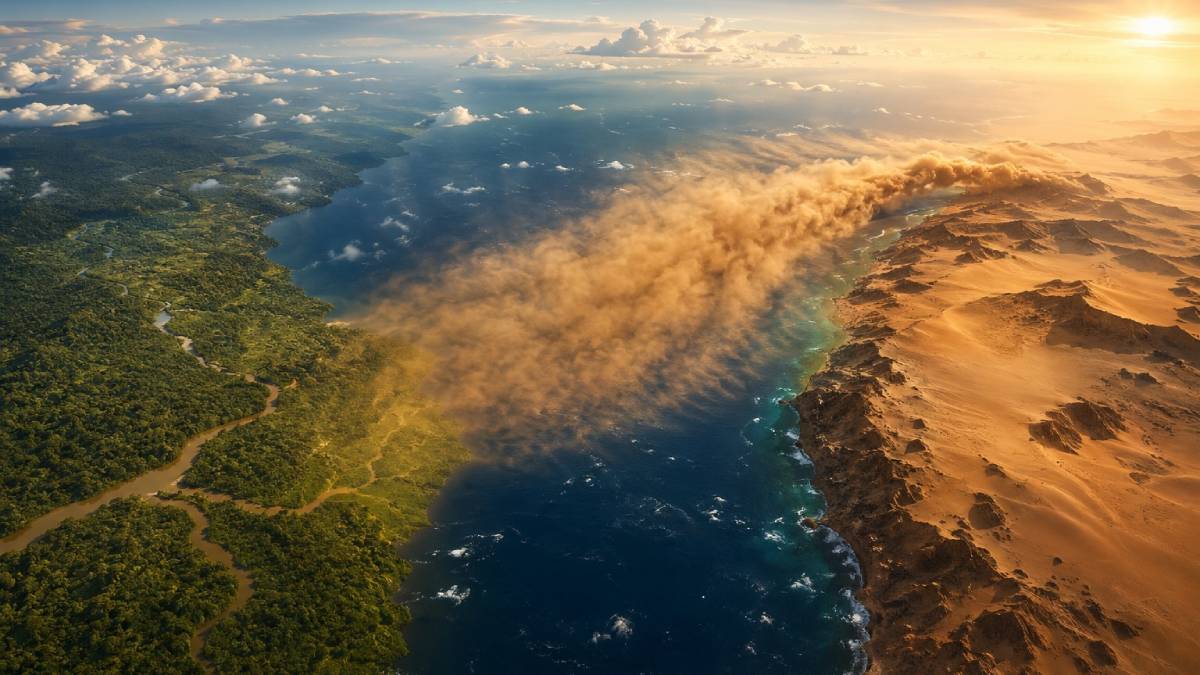 Poeira do Saara atravessa o Oceano Atlântico e chega à Amazônia carregando minerais