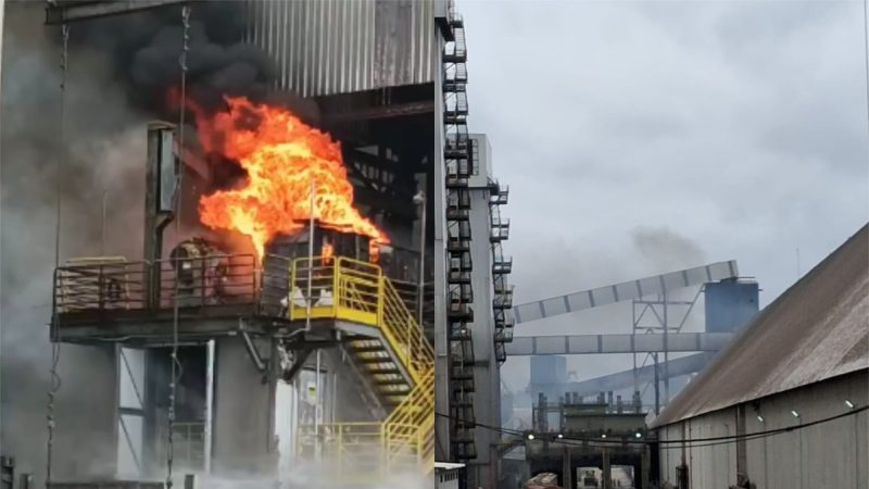 Incêndio atingiu área de terminal da COFCO no Porto de Santos
