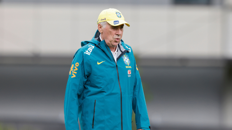 Carlo Ancelotti, técnico da Seleção Brasileira