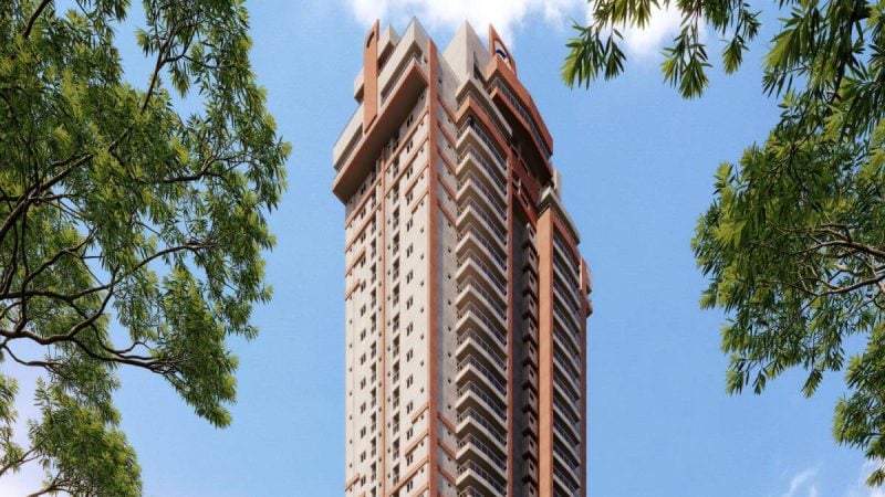 Projeto arquitetônico do empreendimento residencial no bairro José Menino, em Santos