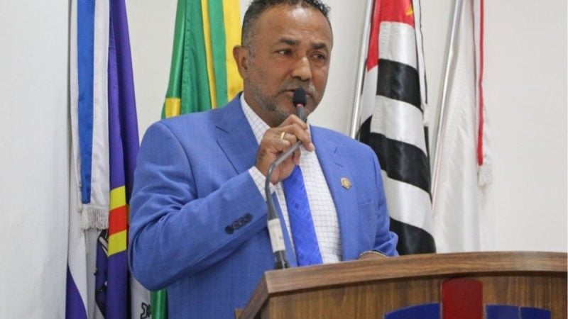 Hélio Silva, presidente da Câmara de Sumaré, durante discurso no plenário.