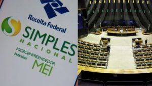 Simples Nacional para MEI e plenário da Câmara dos Deputados durante discussão de projeto que amplia o limite de faturamento do microempreendedor individual.