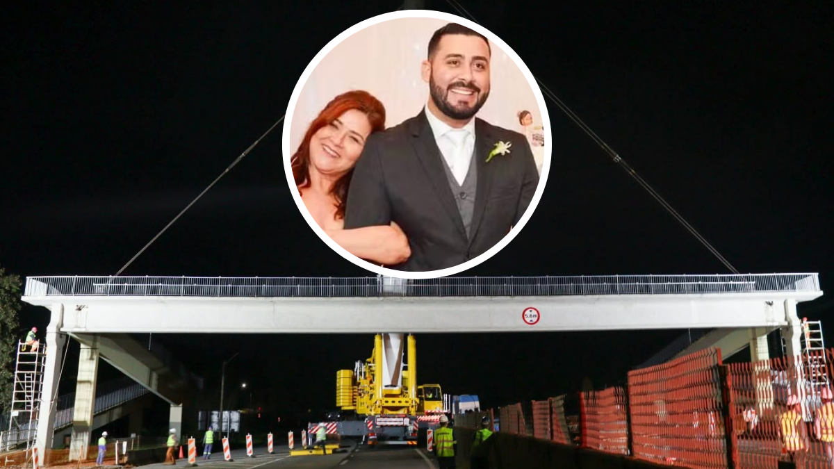 Passarela de 90 toneladas é instalada na Fernão Dias após acidente fatal em Vargem