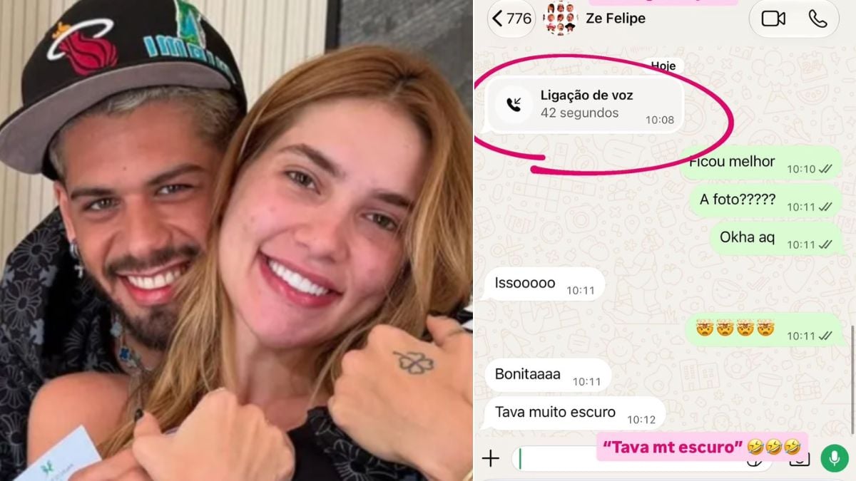 Zé Felipe liga para criticar foto de Virginia Fonseca e influenciadora reage: ‘gente, juro’