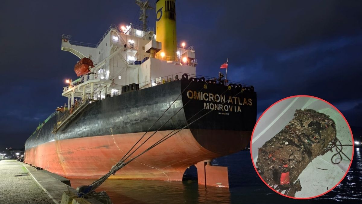 Mergulhadores apreendem 33 kg de cocaína em casco de navio no Porto de Santos