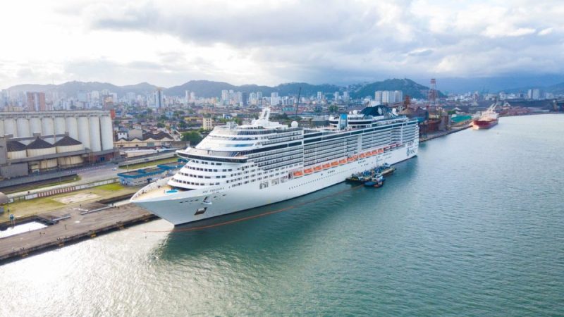 Temporada de cruzeiros 2026/2027 começa nesta quarta no Porto de Santos