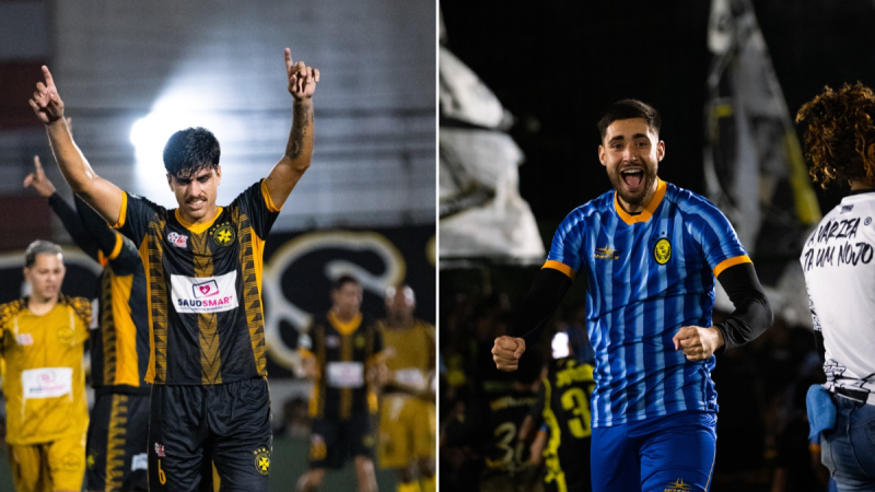 Jogadores do Cruz do Jockey e Unidos da Penha durantes semifinais da Copa Blue Med.