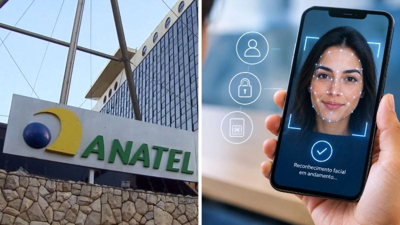 Celular com reconhecimento facial para validação biométrica de usuários de telefonia móvel.